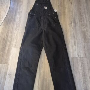 Carhartt Men's Black Work Overalls